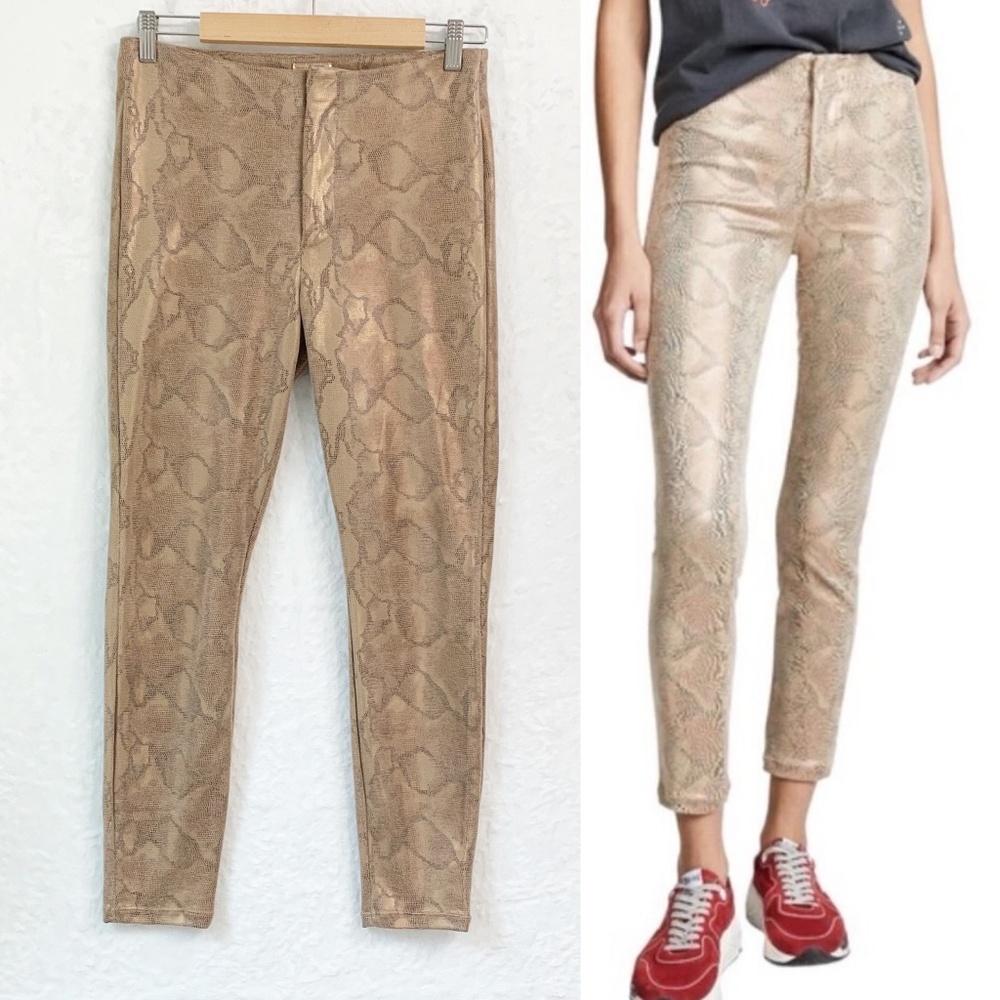 Mother The High Waisted Seamless Looker Ankle in Slither Sz 30